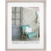 Marco de madera Walther Stockholm gris 40x50 cm con cristal acrílico passe-partout