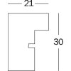 Walther Marco De Madera Estocolmo 3D Jersey Marco gris 60x90 cm Arte Vidrio
