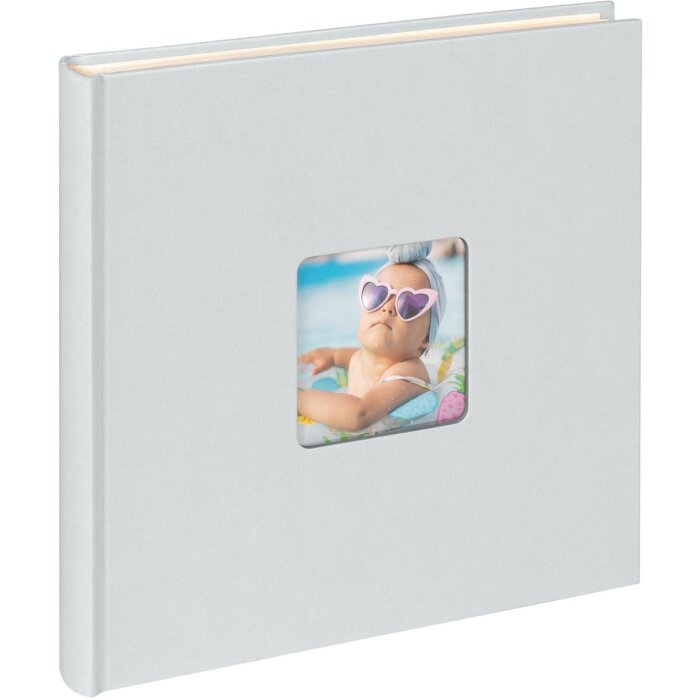 Walther Álbum de fotos Fun 26x25 cm azul claro 40 páginas blancas