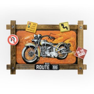 ZEP Decoración de pared de metal GRANTS 59x40x4 cm...