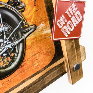 ZEP Decoración de pared de metal GRANTS 59x40x4 cm...