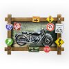 ZEP Decoración mural GALLUP 59x40x4 cm Motocicleta