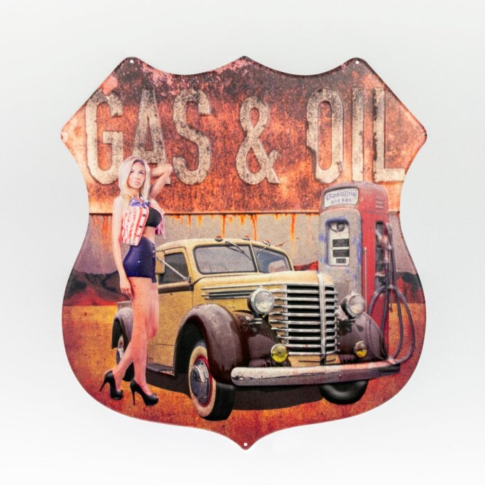 ZEP Cartel metálico PRATT 42,5x40x0,5 cm Gas y Petróleo