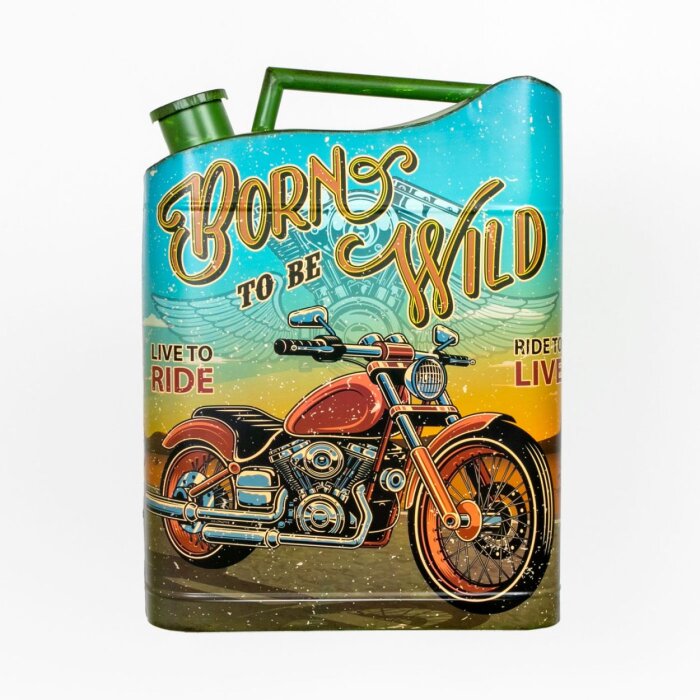 ZEP Decoración mural GASOLINE 8 botes de metal 45,5x34x5,5 cm