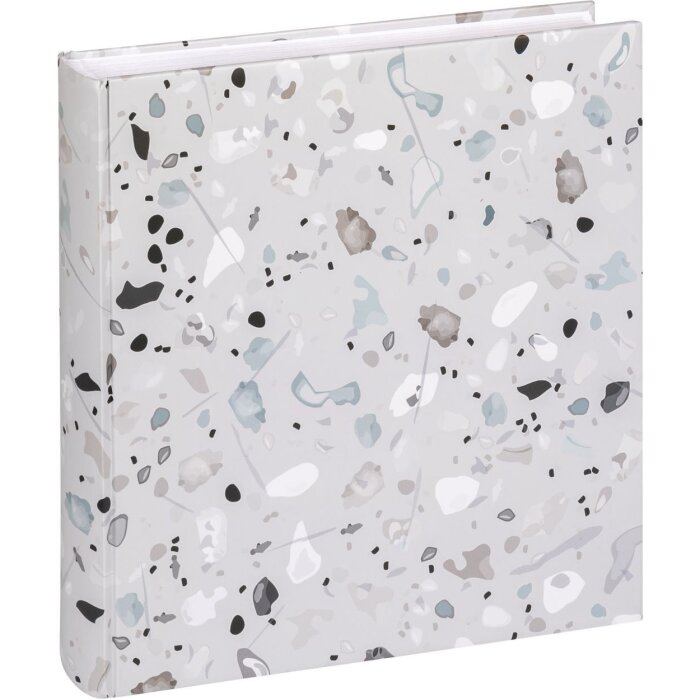 Walther Álbum de Fotos Terrazo Piedra Gris 30x30 cm 60 páginas blancas