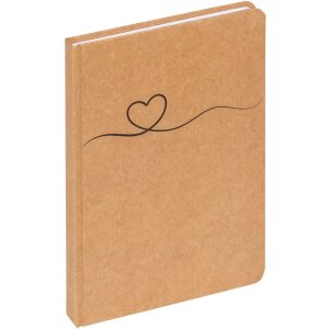 Cuaderno Walther Tribal Heart marrón 21x15 cm 80...