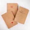 Cuaderno Walther Tribal Heart marrón 21x15 cm 80 hojas punteadas