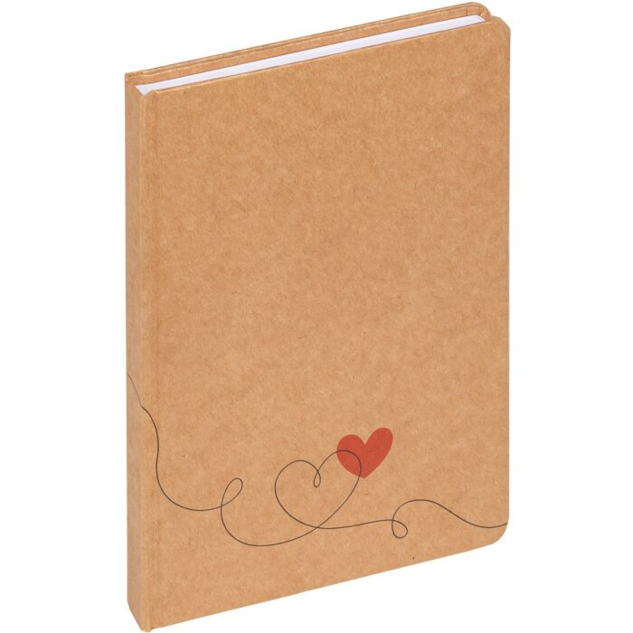 Cuaderno Walther Love marrón 15x21 cm 80 hojas punteadas