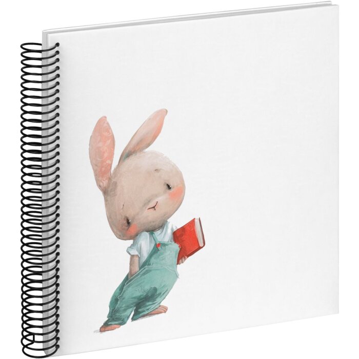 Álbum espiral Walther Baby Album Bunny Nosey 25x25 cm 40 páginas blancas