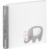 Walther Babyablum Álbum espiral Corazón de elefante 25x25 cm 40 páginas blancas