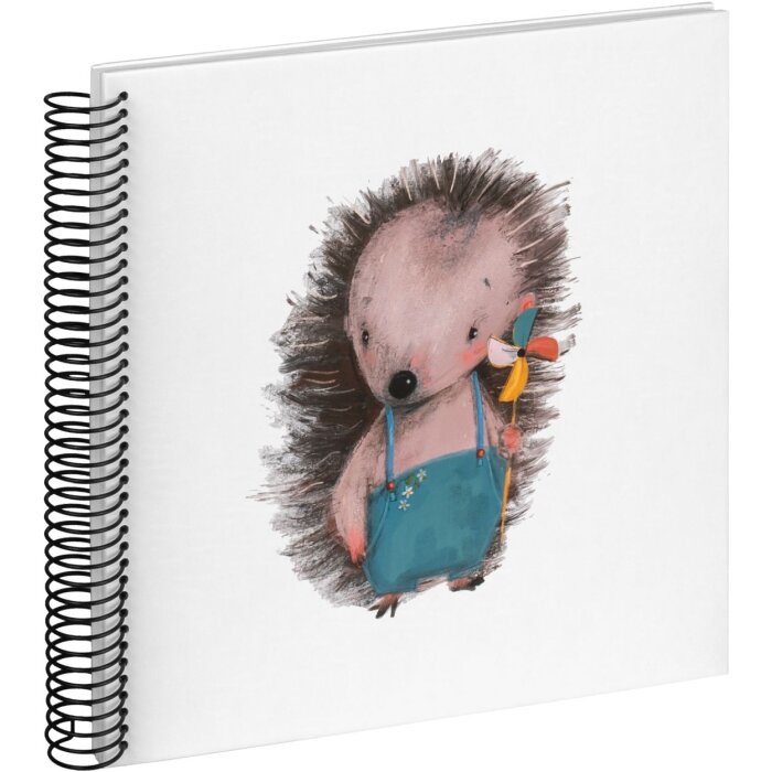 Walther Álbum Bebé Álbum espiral Erizo Calisto 25x25 cm 40 páginas blancas