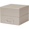 HNFD caja de fotos Sawala 700 fotos 10x15 cm separadores taupe metálico