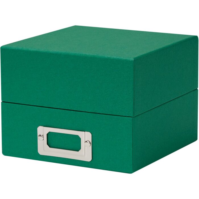 HNFD caja de fotos Sawala 700 fotos 10x15 cm separadores abeto verde