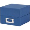 Caja fotográfica HNFD Sawala 10x15 cm lino azul, para 700 fotos