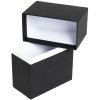 HNFD Foto Box Parda 300 fotos 10x15 cm cuello negro de pie alto