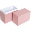 HNFD Foto Box Parda 300 fotos 10x15 cm cuello rosa de pie alto