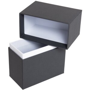 HNFD Photo Box Parda 300 fotos 10x15 cm cuello inclinado de pie alto