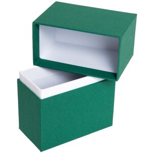 HNFD Foto Box Parda 300 fotos 10x15 cm abeto cuello verde de pie alto