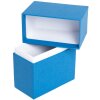 HNFD Foto Box Parda 300 fotos 10x15 cm acero cuello azul de pie alto