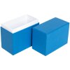 HNFD Foto Box Parda 300 fotos 10x15 cm acero cuello azul de pie alto