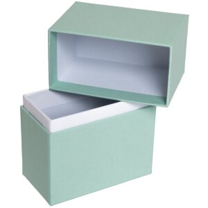 HNFD Foto Box Parda 300 fotos 10x15 cm menta cuello de pie alto