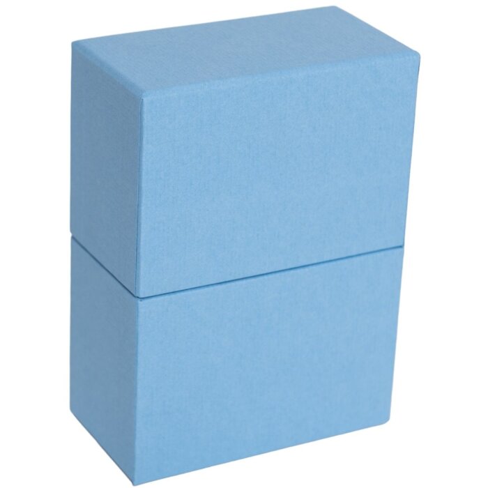 HNFD Foto Box Parda 300 fotos 10x15 cm azul oscuro cuello de pie alto