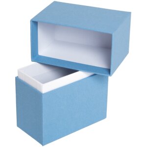 HNFD Foto Box Parda 300 fotos 10x15 cm azul oscuro cuello de pie alto
