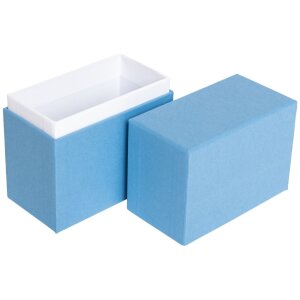 HNFD Foto Box Parda 300 fotos 10x15 cm azul oscuro cuello de pie alto