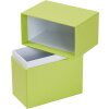 HNFD caja de fotos Parda 300 fotos 10x15 cm puede cuello verde vertical alto