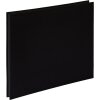 HNFD Álbum de lino con tapa de rosca negro 38x31 cm 40 páginas foto cartón