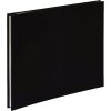 HNFD Álbum de lino con tapa de rosca negro 38x31 cm 40 páginas blancas