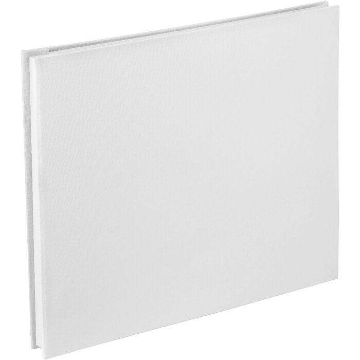 HNFD Álbum de lino con tapa de rosca blanco 38x31 cm 40 páginas
