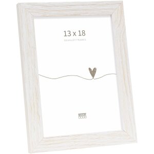 Marco de madera Deknudt S68VF blanco 13x18 cm