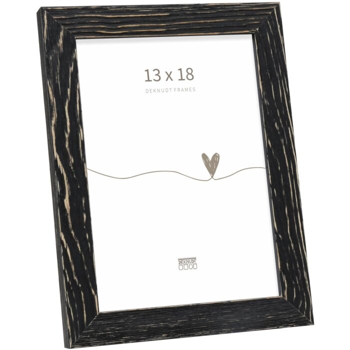 Marco de madera Deknudt S68VF negro 13x18 cm