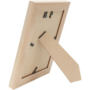 Marco de madera Deknudt S68VG1 blanco-natural 13x18 cm