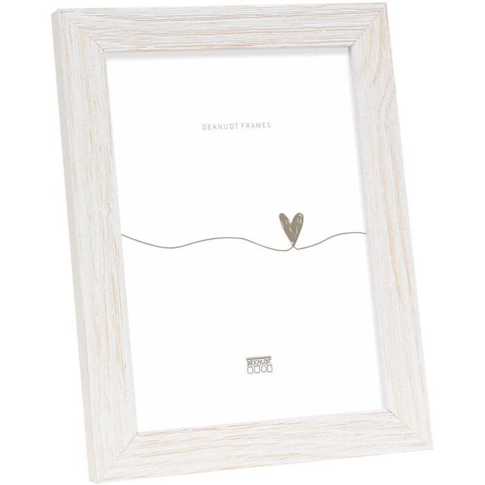 Marco de madera Deknudt S68VF blanco 15x20 cm