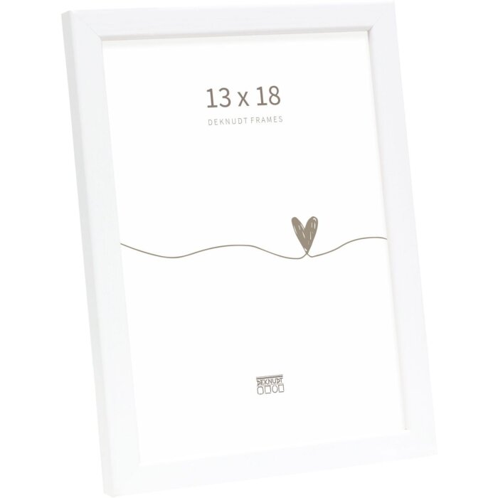 Marco de madera Deknudt S41JK1 blanco 13x18 cm