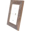 Marco de fotos de madera Deknudt Impresión floral S68VH marrón 10x15 cm