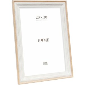 Marco de madera Deknudt S68VG1 blanco-naturaleza 20x30 cm