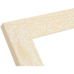 Marco de fotos de madera Deknudt estampado floral S68VH natural 13x18 cm