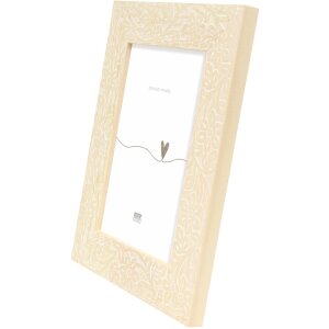Marco de fotos de madera Deknudt estampado floral S68VH natural 13x18 cm