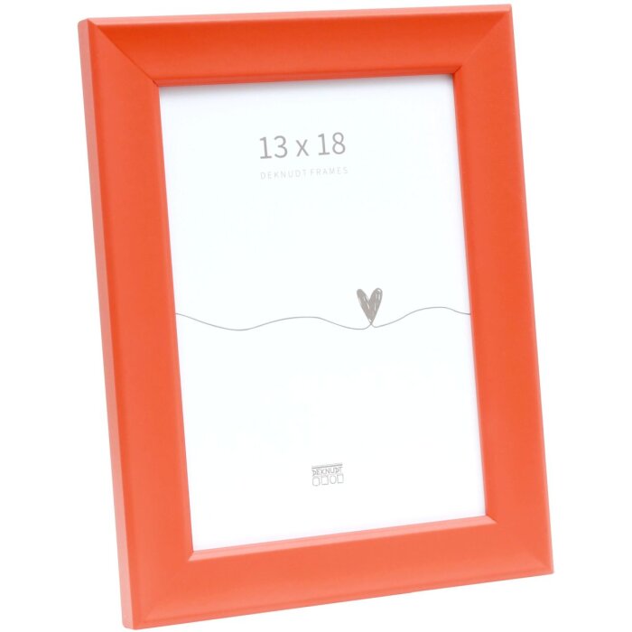 Marco de madera Deknudt S45Y naranja 13x18 cm