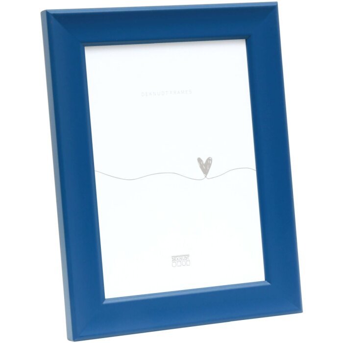 Marco de madera Deknudt S45Y azul 15x20 cm