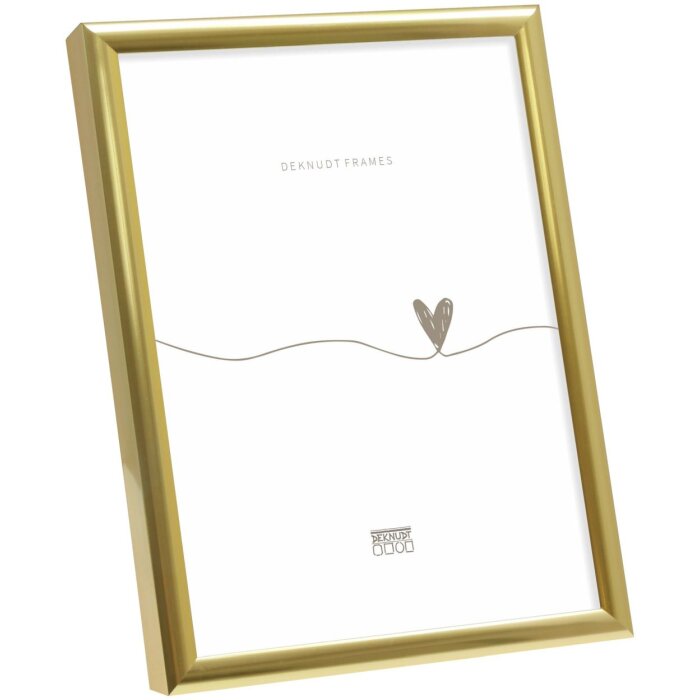 Marco de aluminio Deknudt S027 dorado 21x29,7 cm