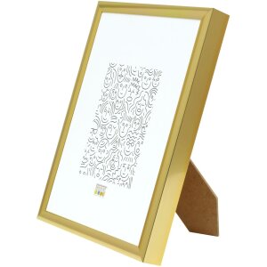 Marco de aluminio Deknudt S027 dorado 21x29,7 cm