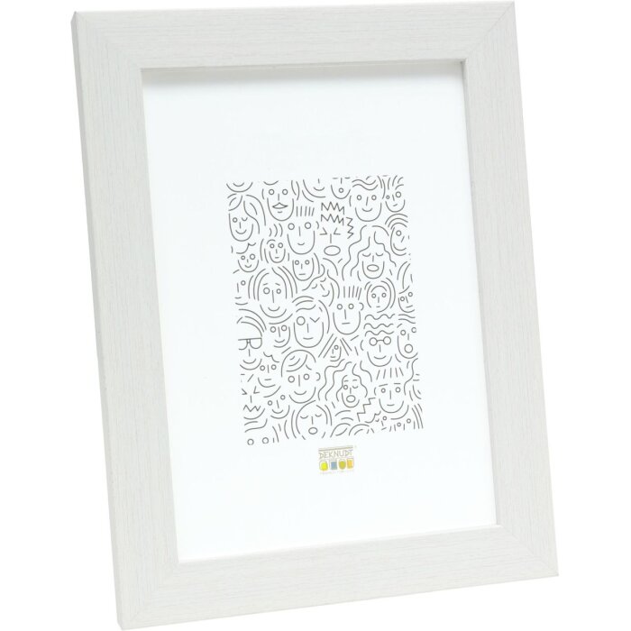Marco de plástico Deknudt S41VF1 blanco 21x29,7 cm Marco para certificado DIN A4