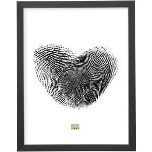 Marco de plástico Deknudt S41VK2 negro con borde plateado 21x29,7 cm DIN A4