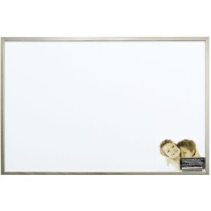 Tablero magnético de madera Deknudt S41JD1 plata...