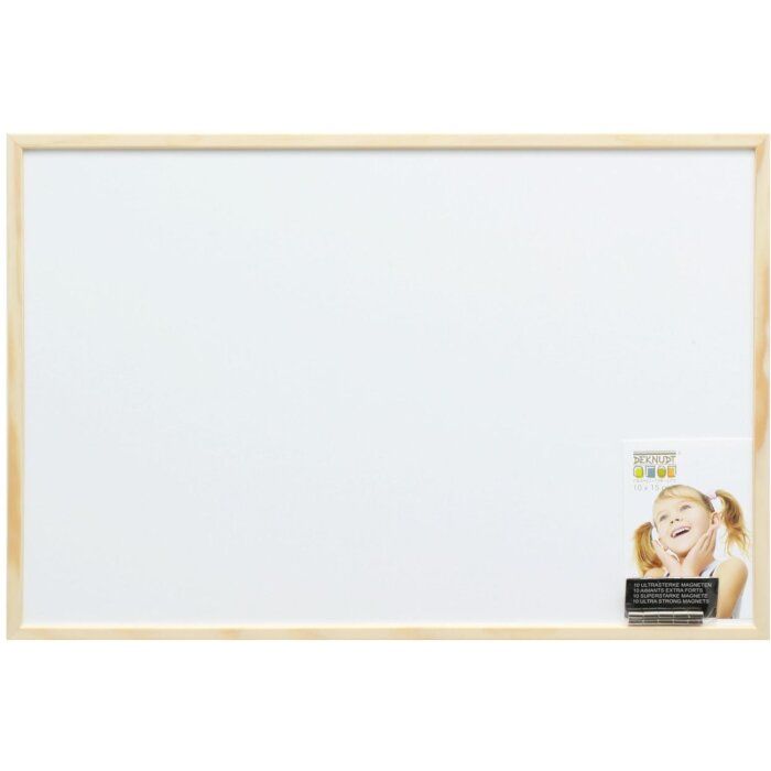 Deknudt pizarra magnética de madera S41JH1 natural 40x60 cm