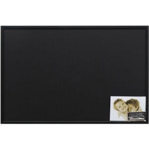 Deknudt Tablero magnético de madera negro S41JL2...